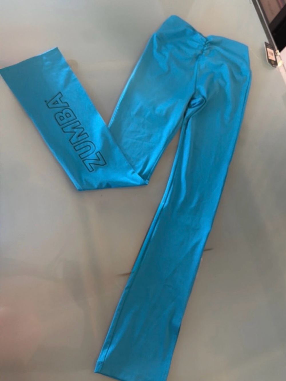 Zumba Teal Blue Flared Leggings - NWT